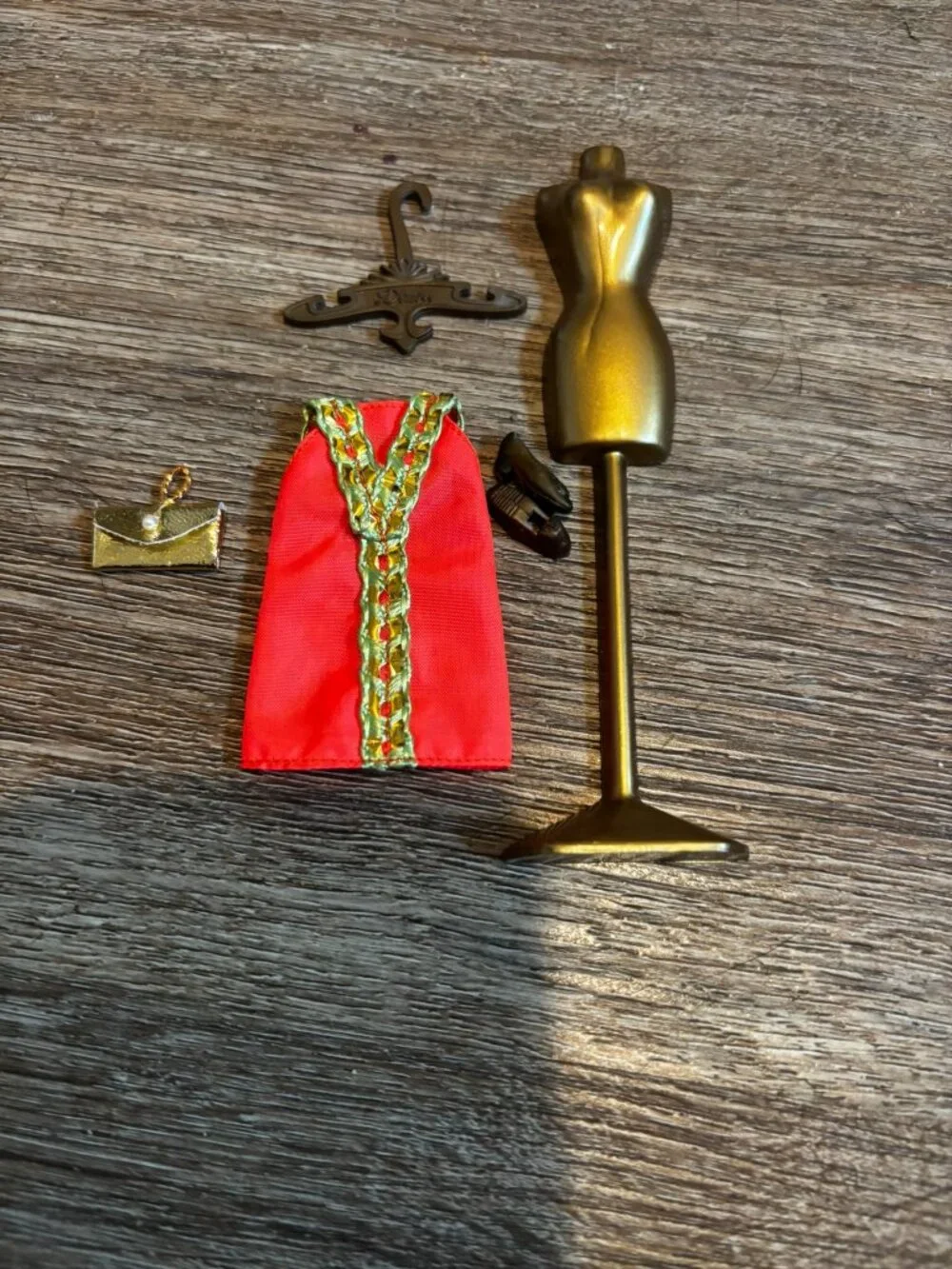 Topper Dawn doll clothes Dancing Series Orange and Gold mini